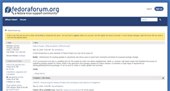Desktop Screenshot of fedoraforum.org